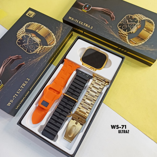 ساعت هوشمند اولترا طلایی با 3 بند